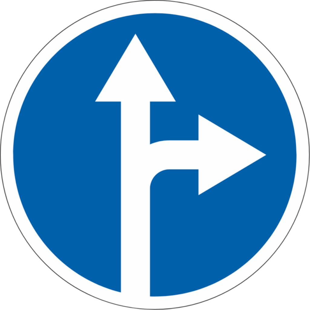 Движение прямо или направо