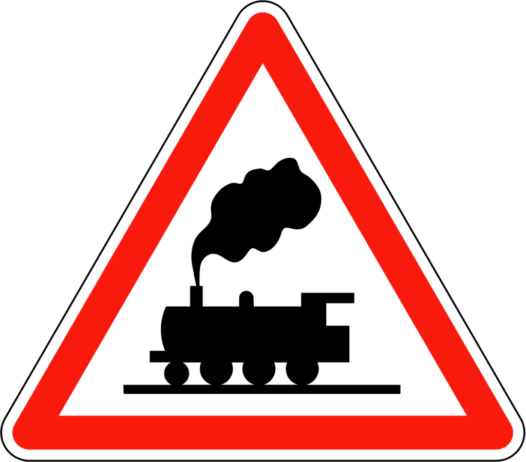 Предупреждающие дорожные знаки Железнодорожный переезд без шлагбаума